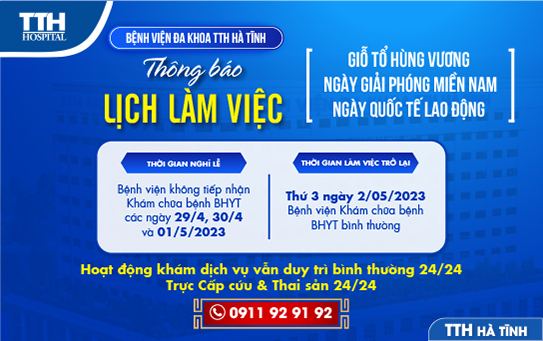 Thông báo lịch làm việc dịp lễ